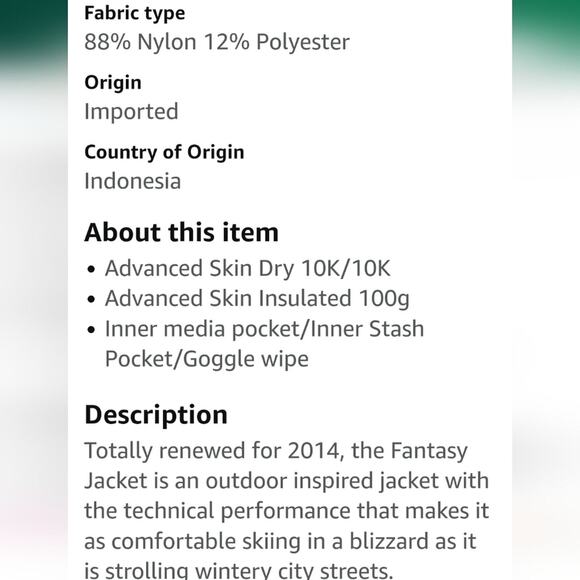 Salomon Women's AdvanceSkin Dry Insulated Hooded Snowboard Ski Parka Coat XS - Picture 12 of 12